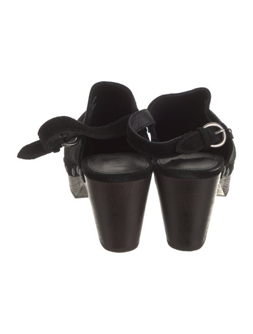 Frye Suede Studded Accents Slingback Pumps