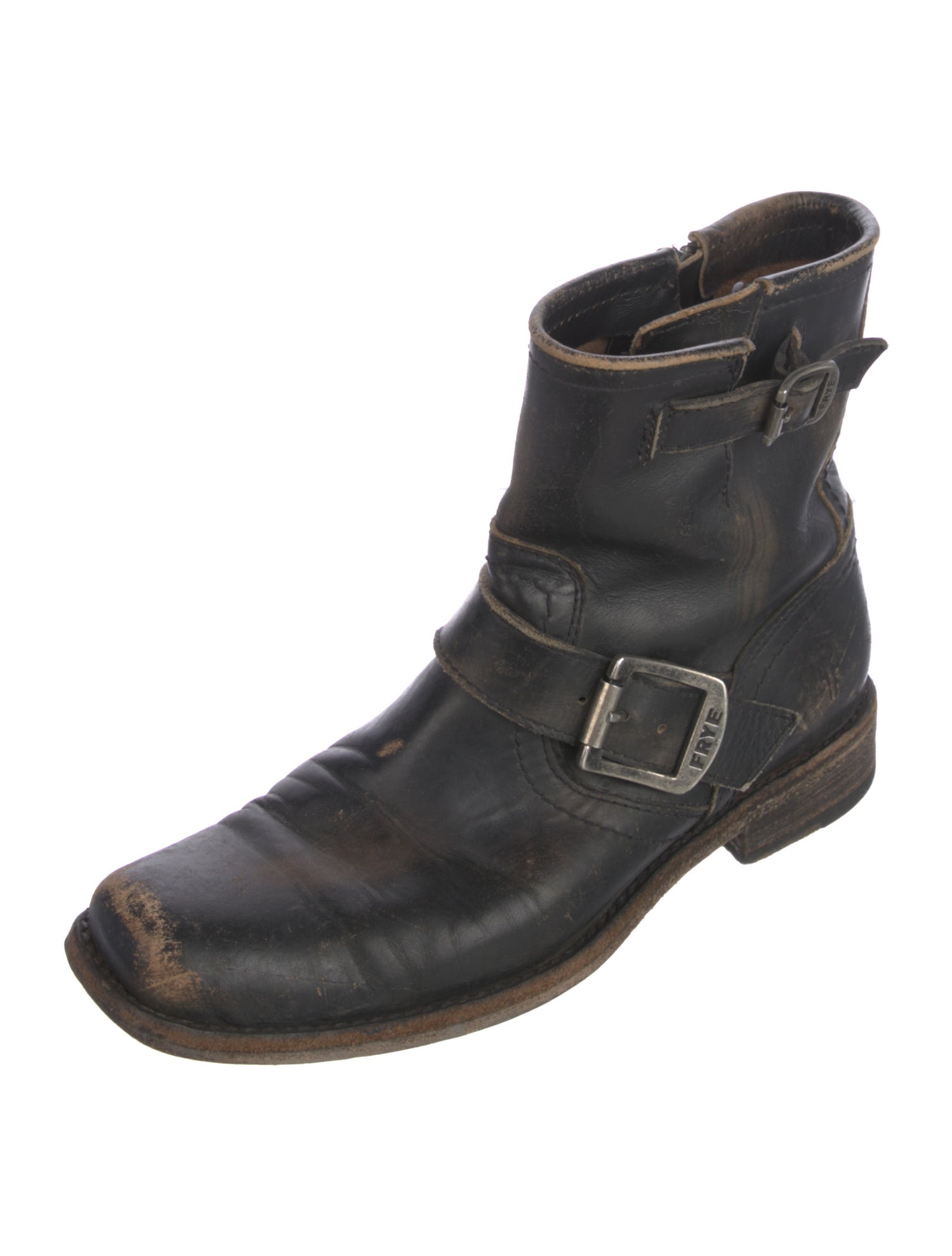 Frye Leather Moto Boots