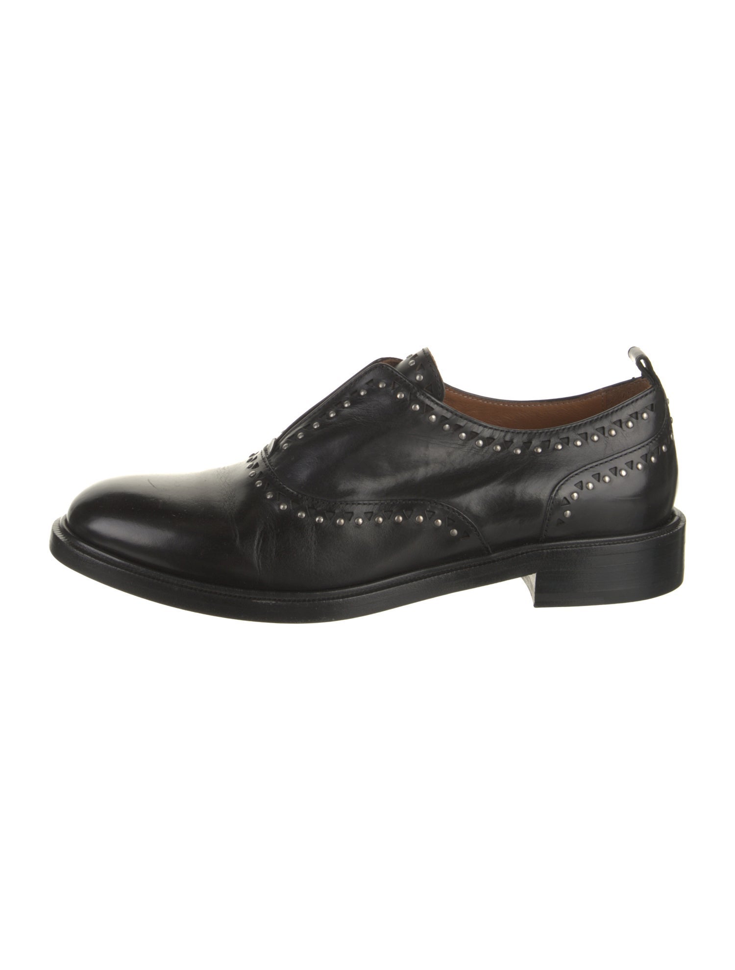 Frye Leather Studded Accents Oxfords