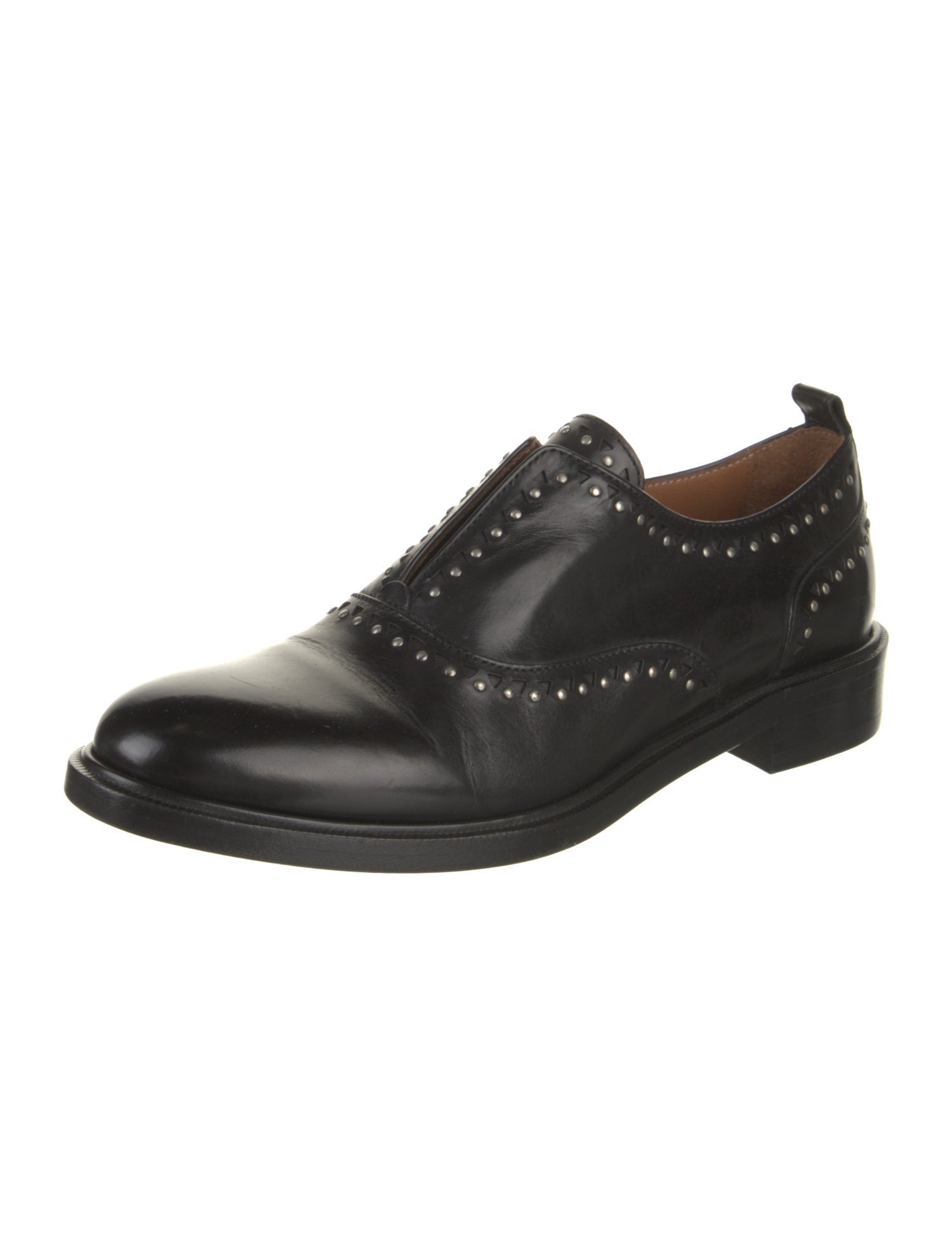Frye Leather Studded Accents Oxfords