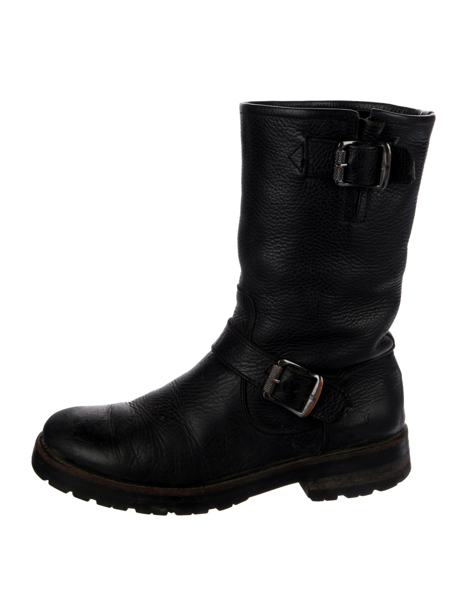 Frye Leather Moto Boots
