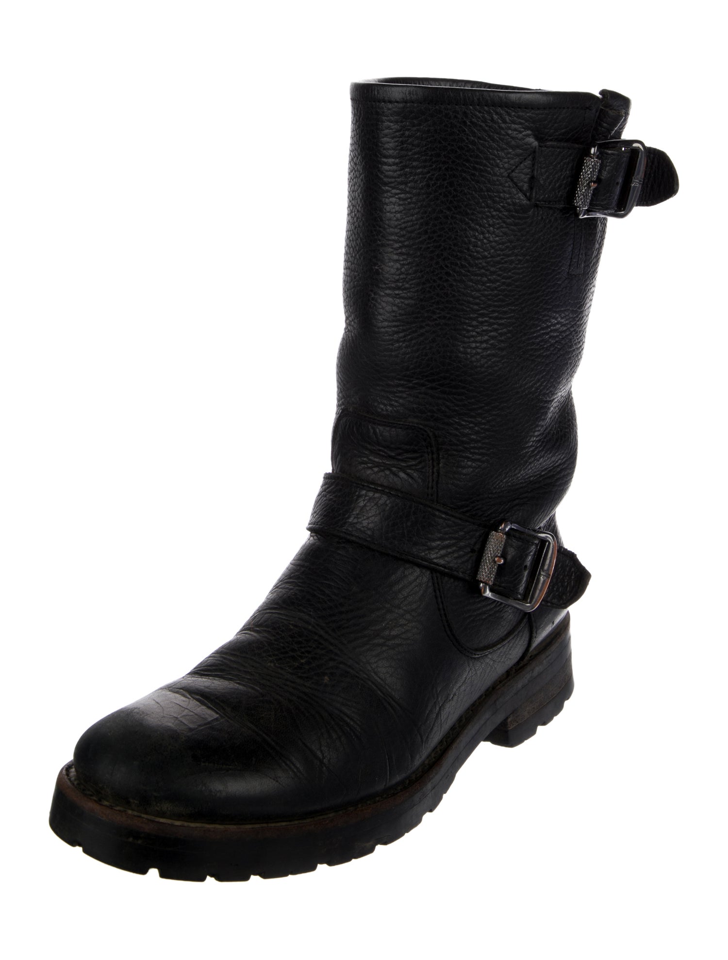 Frye Leather Moto Boots