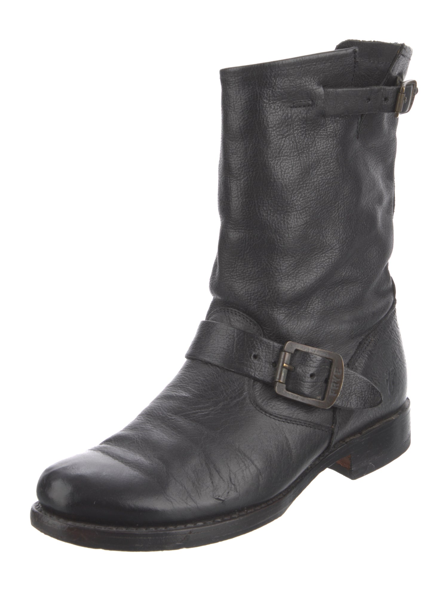 Frye Leather Moto Boots