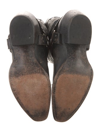 Frye Leather Patterned Western Boots