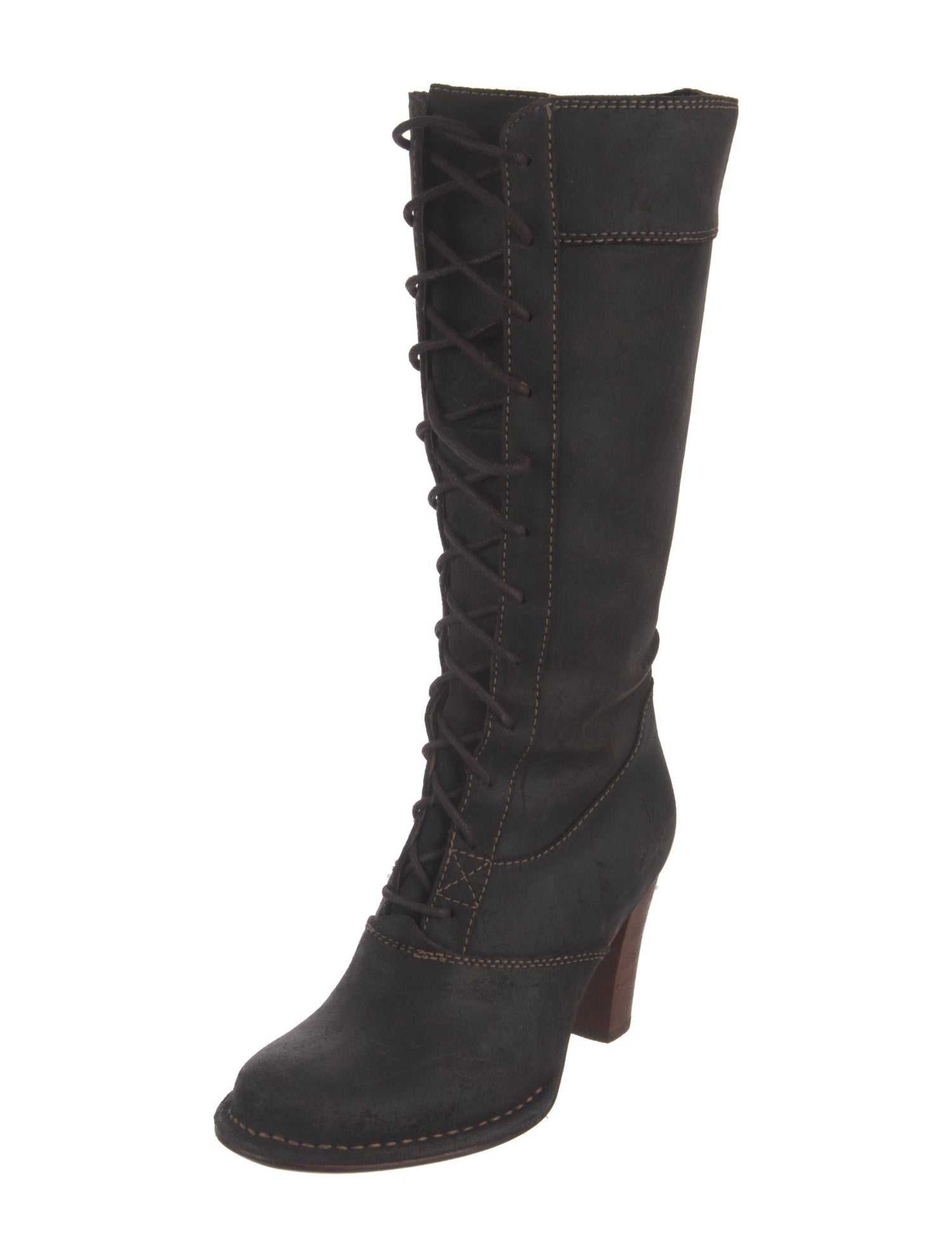 Frye Leather Lace-Up Boots