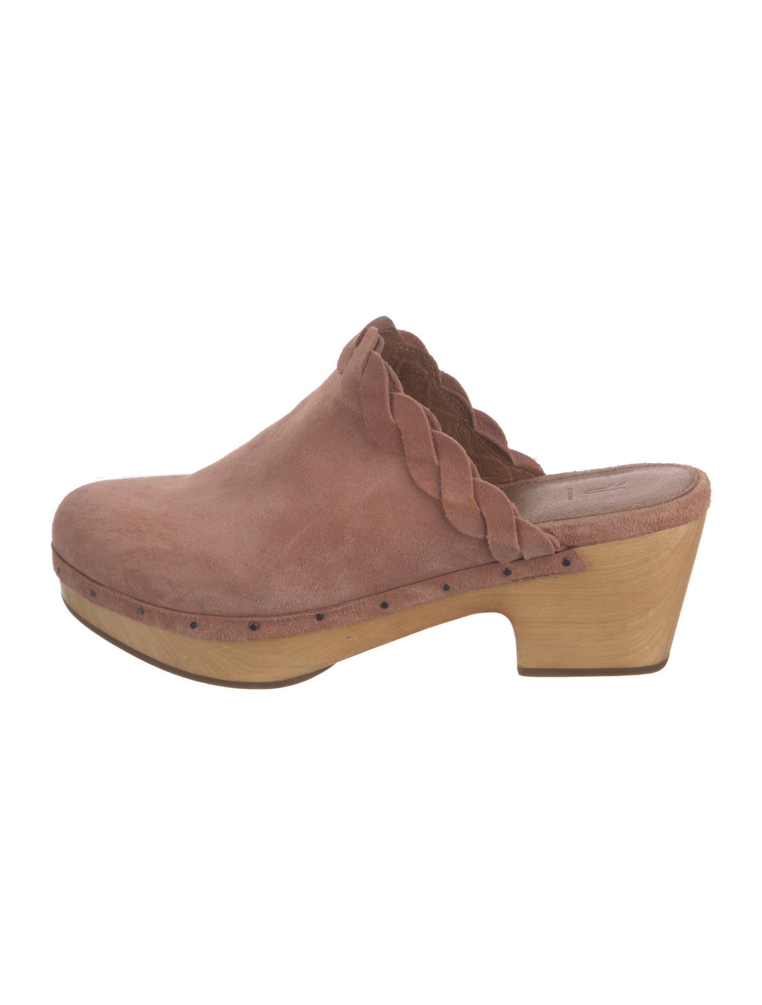 Frye Suede Studded Accents Mules