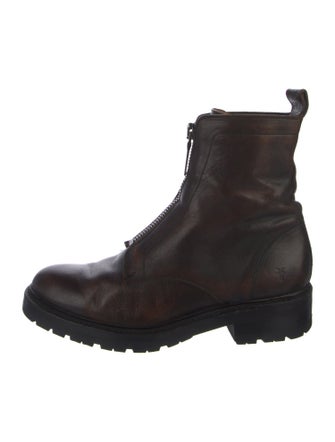 Frye Leather Combat Boots