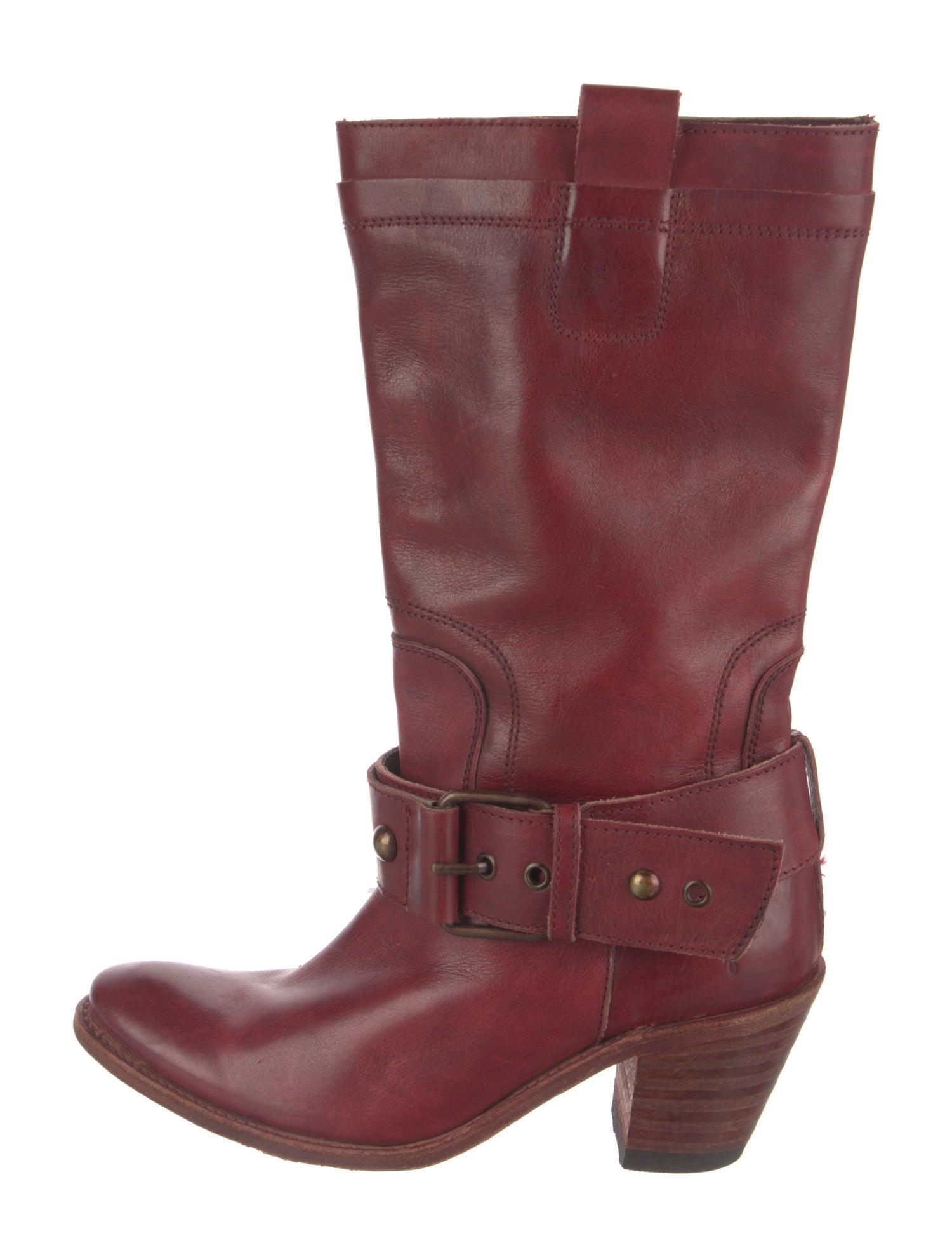 Frye Leather Moto Boots