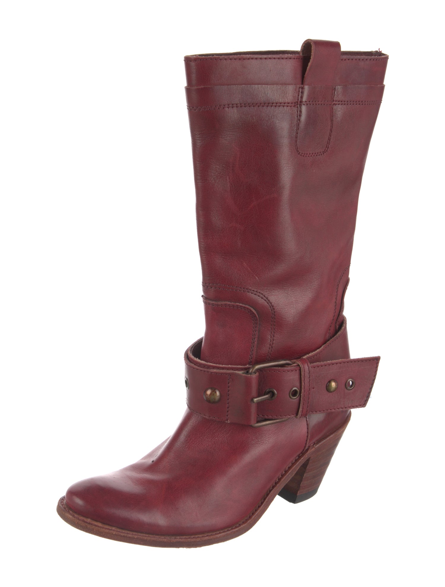 Frye Leather Moto Boots
