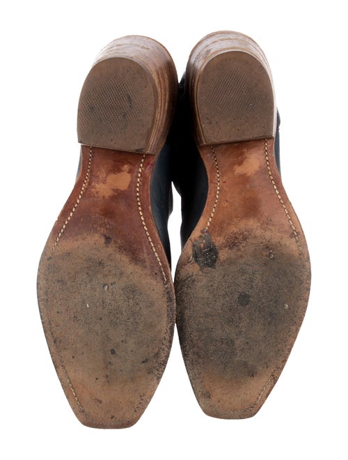 Frye Leather Colorblock Pattern Western Boots