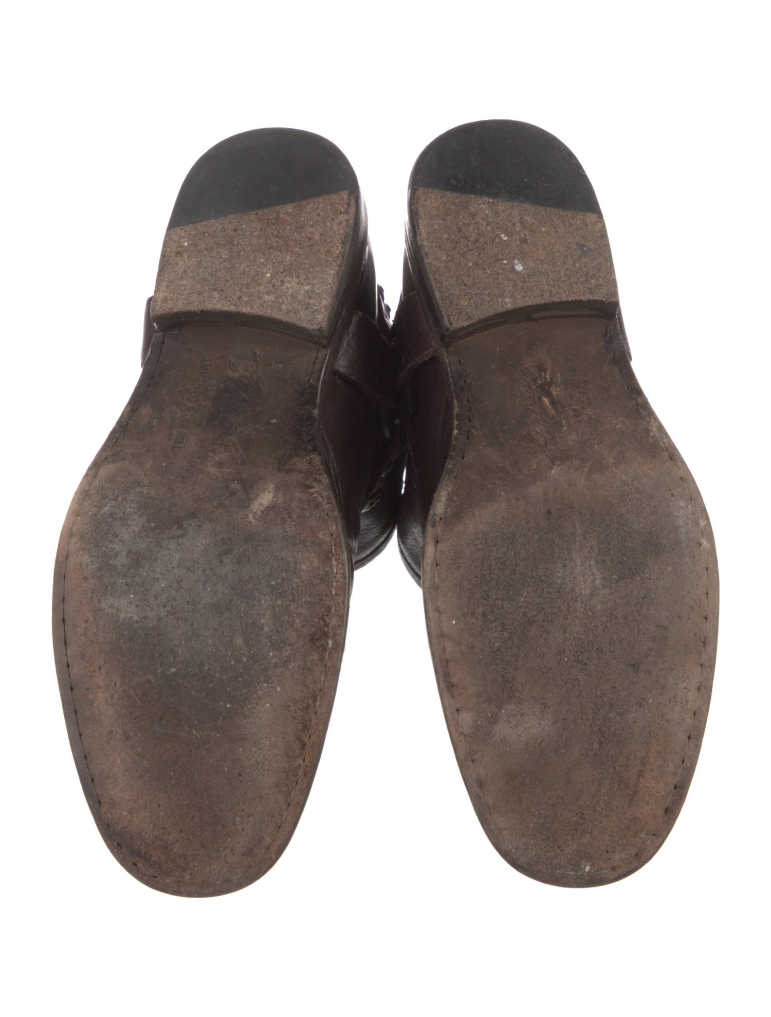 Frye Leather Studded Accents Moto Boots