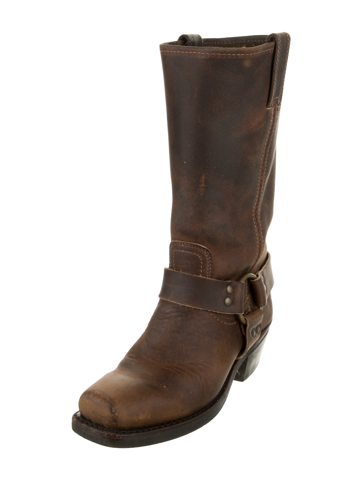 Frye Leather Moto Boots