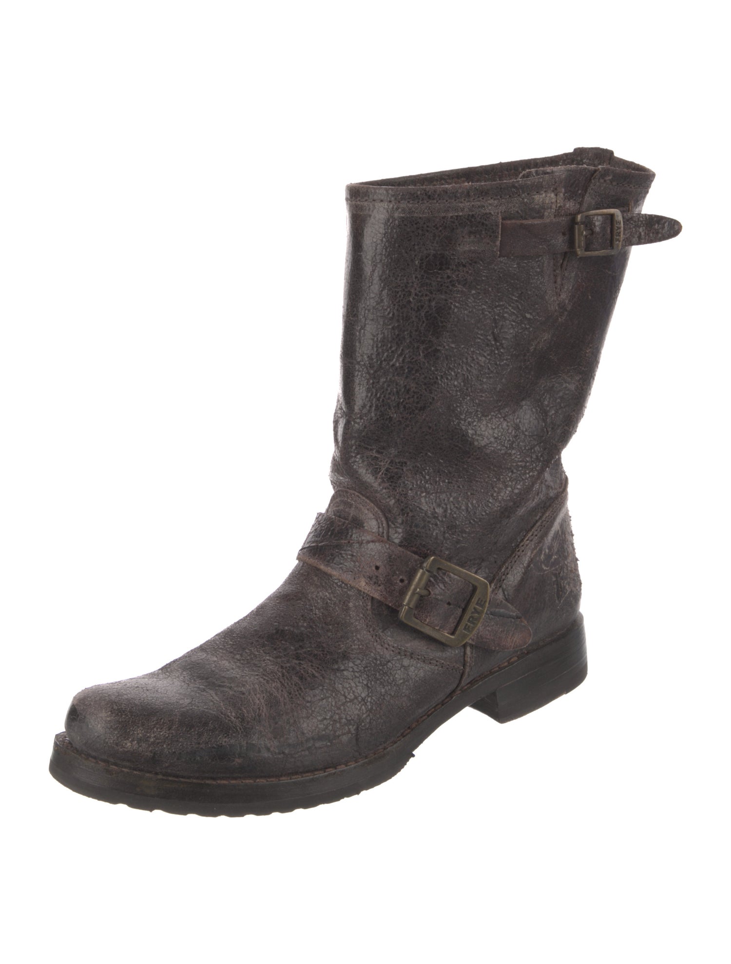 Frye Leather Moto Boots