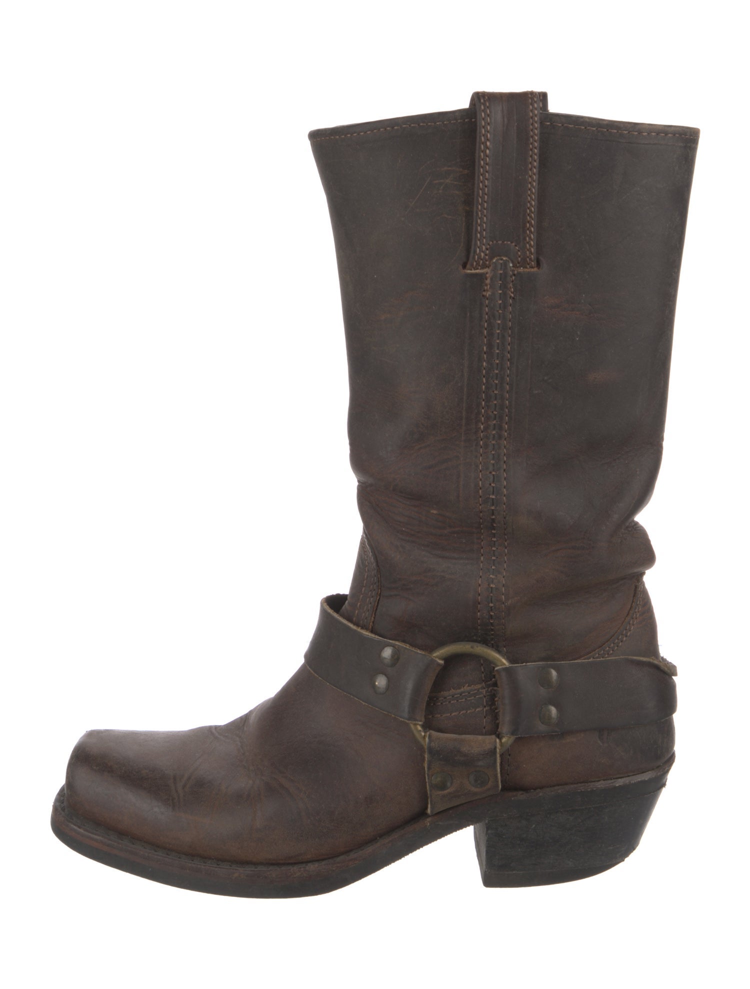 Frye Leather Moto Boots