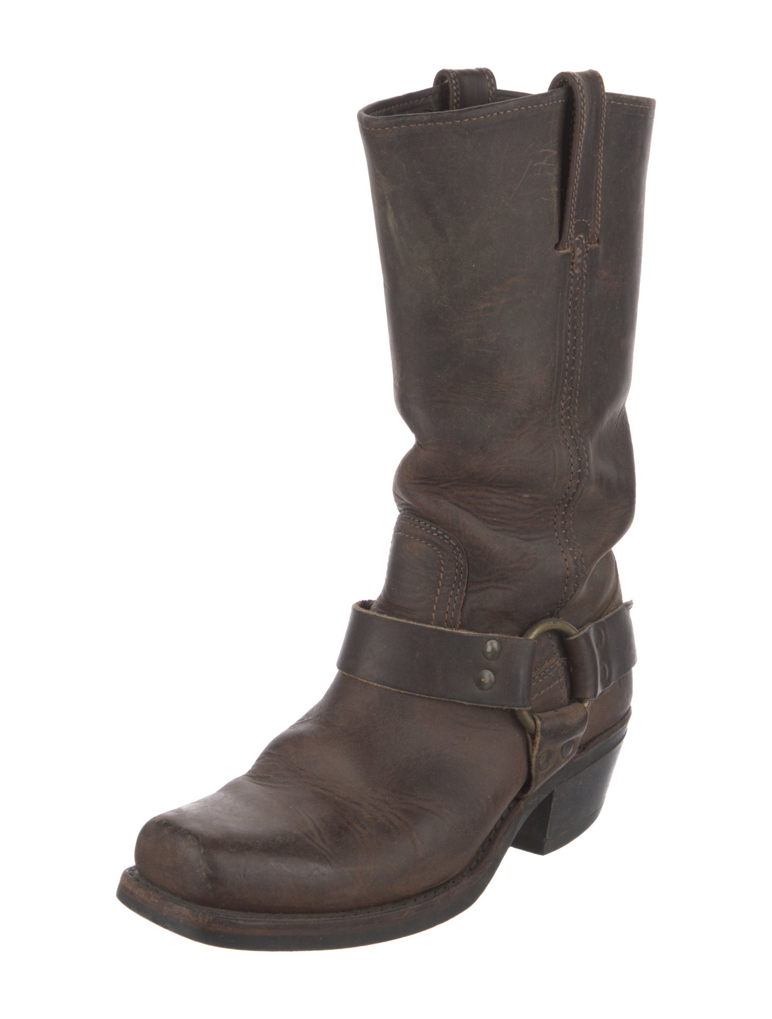 Frye Leather Moto Boots