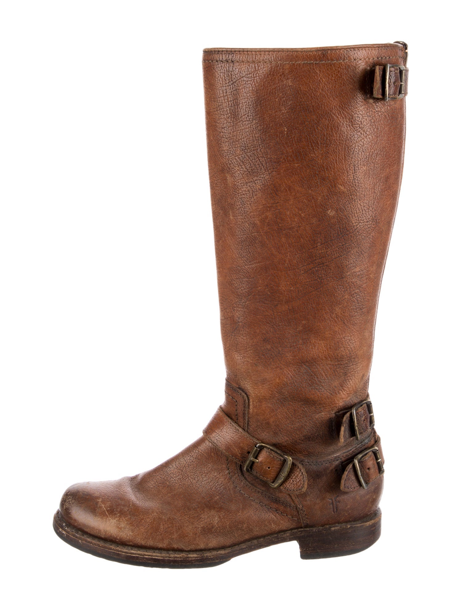 Frye Leather Moto Boots