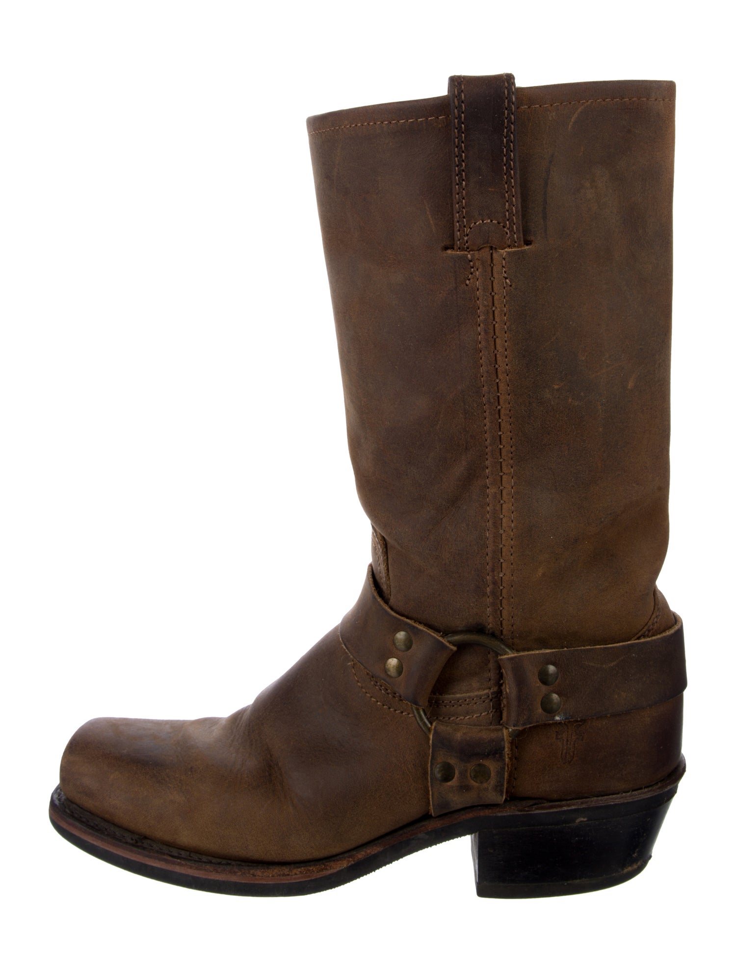 Frye Leather Moto Boots