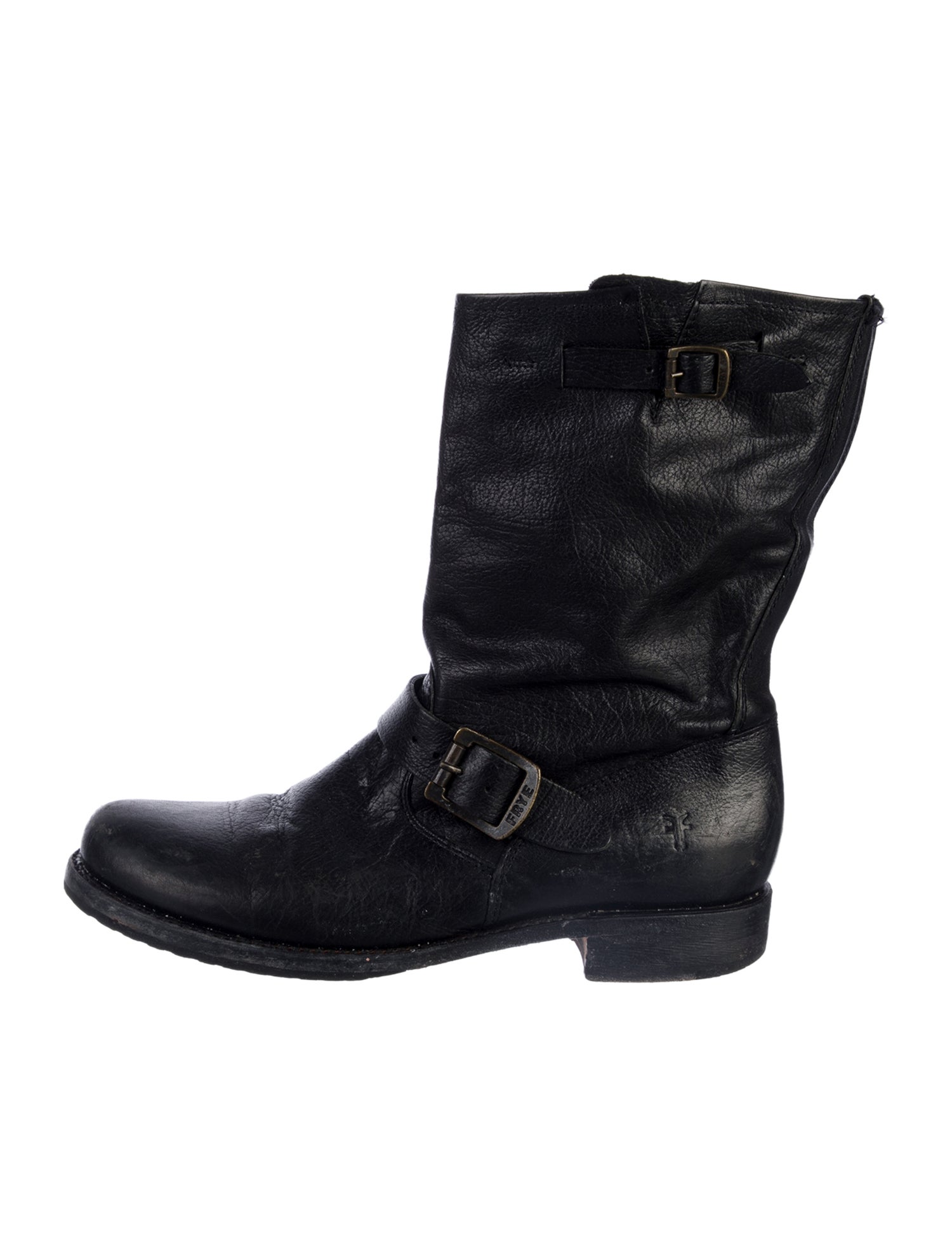 Frye Leather Moto Boots