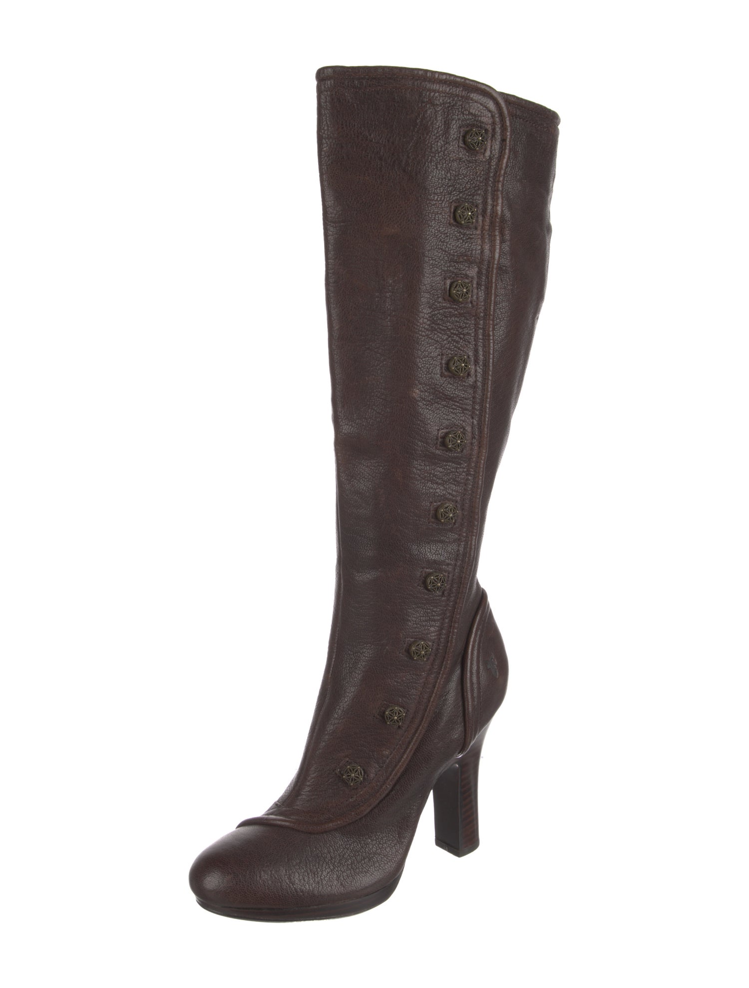 Frye Leather Studded Accents Boots