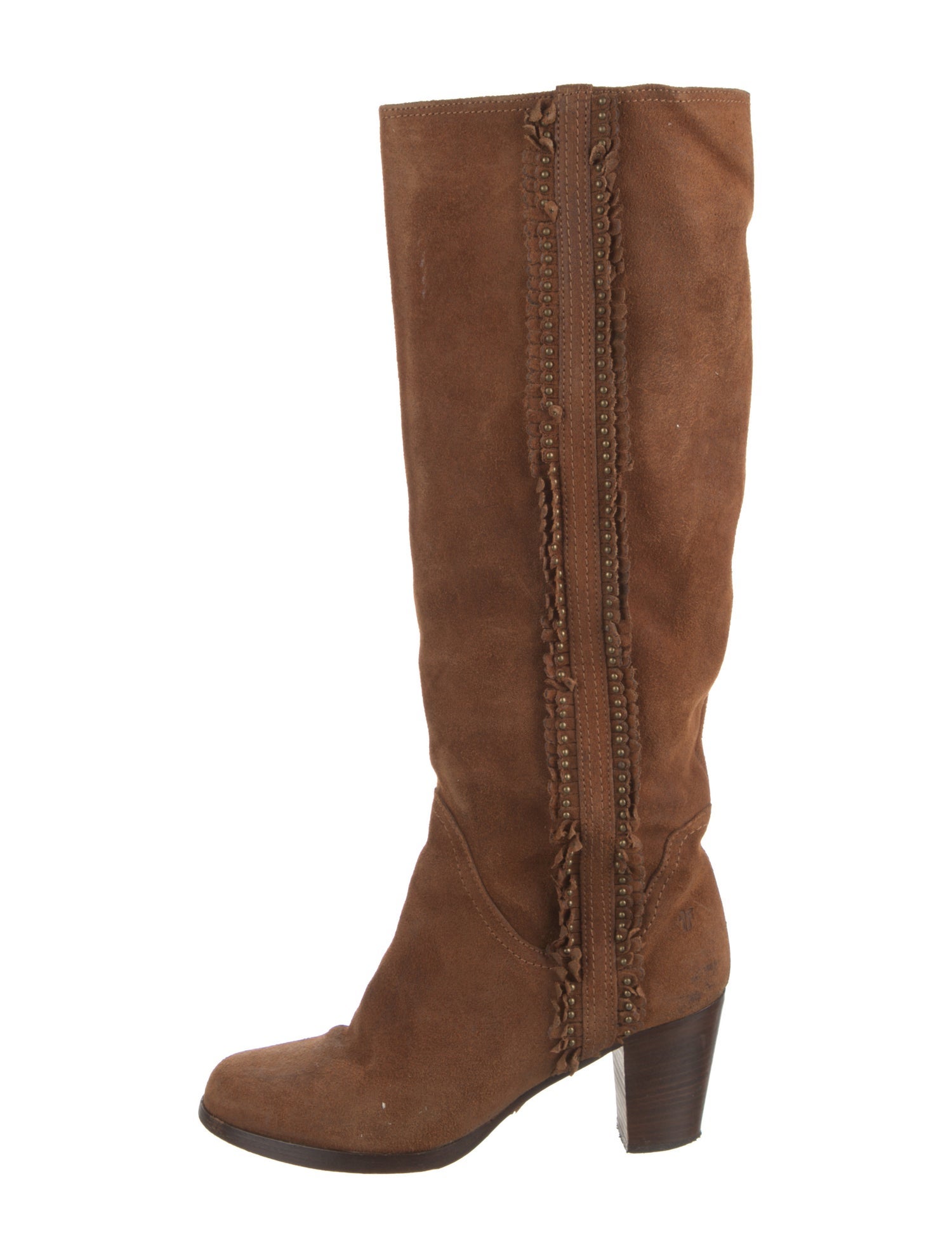 Frye Suede Studded Accents Boots