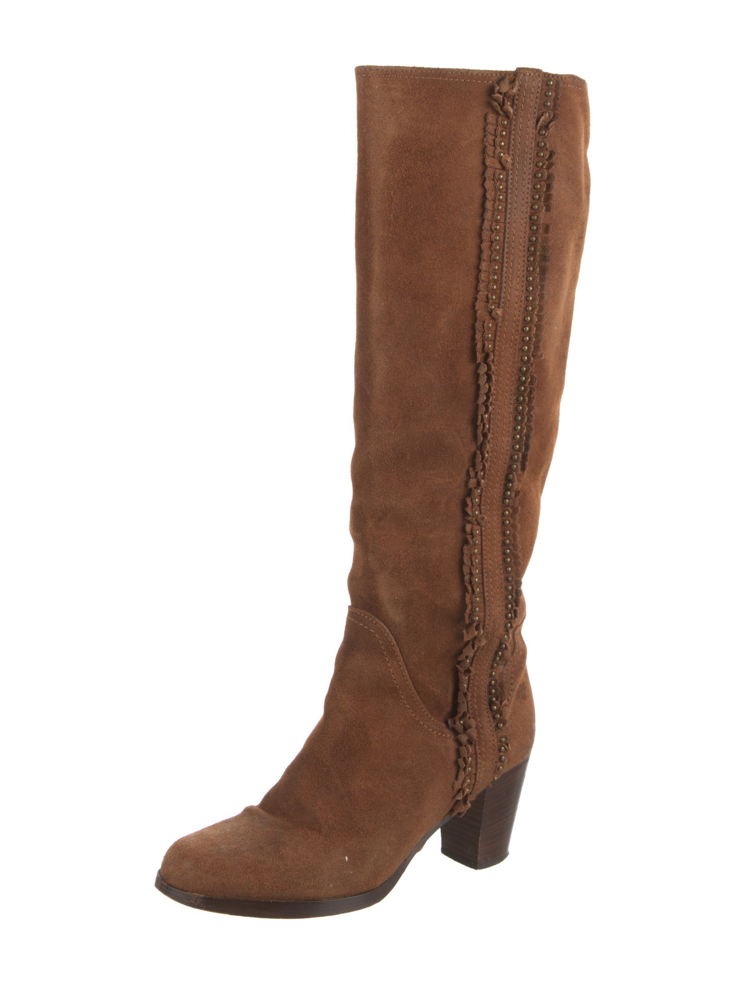 Frye Suede Studded Accents Boots