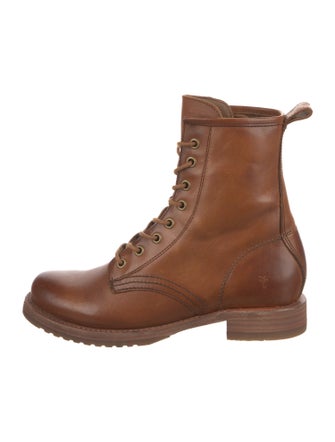 Frye Leather Combat Boots