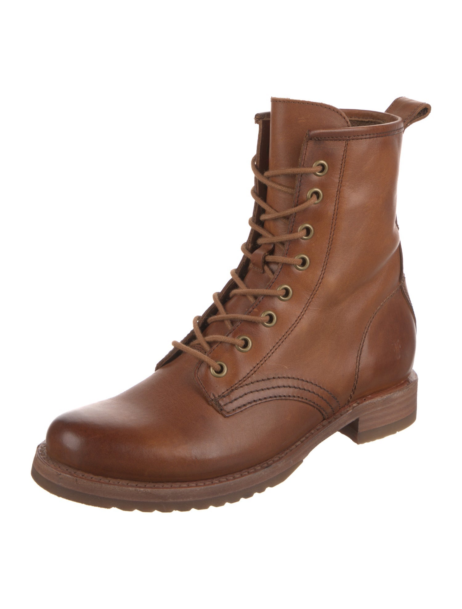 Frye Leather Combat Boots