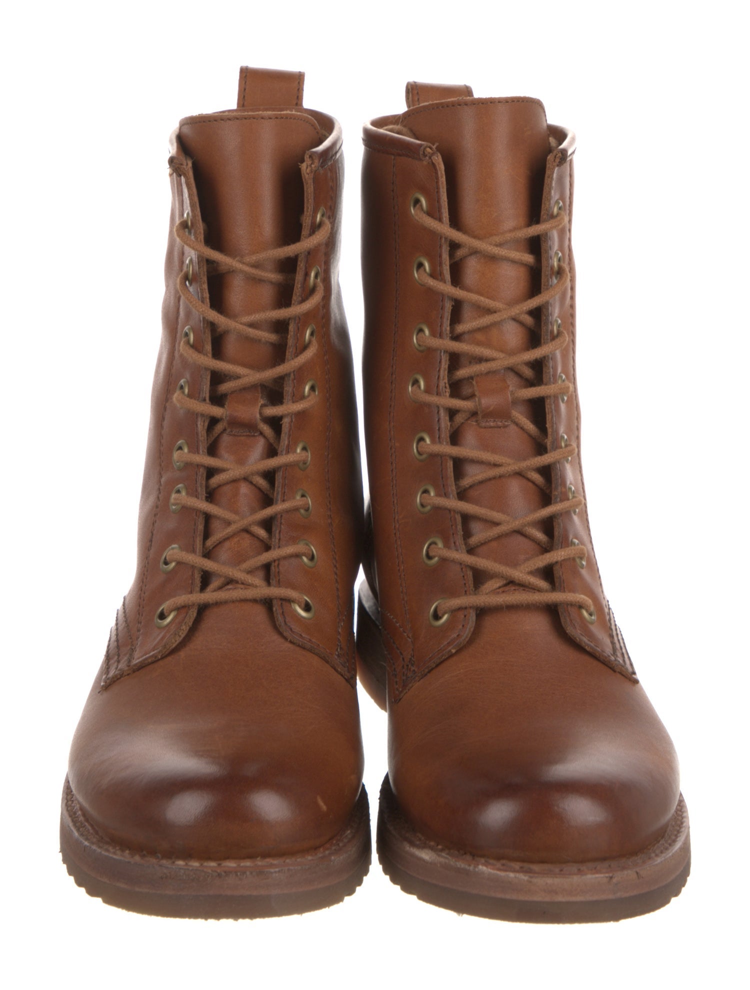 Frye Leather Combat Boots