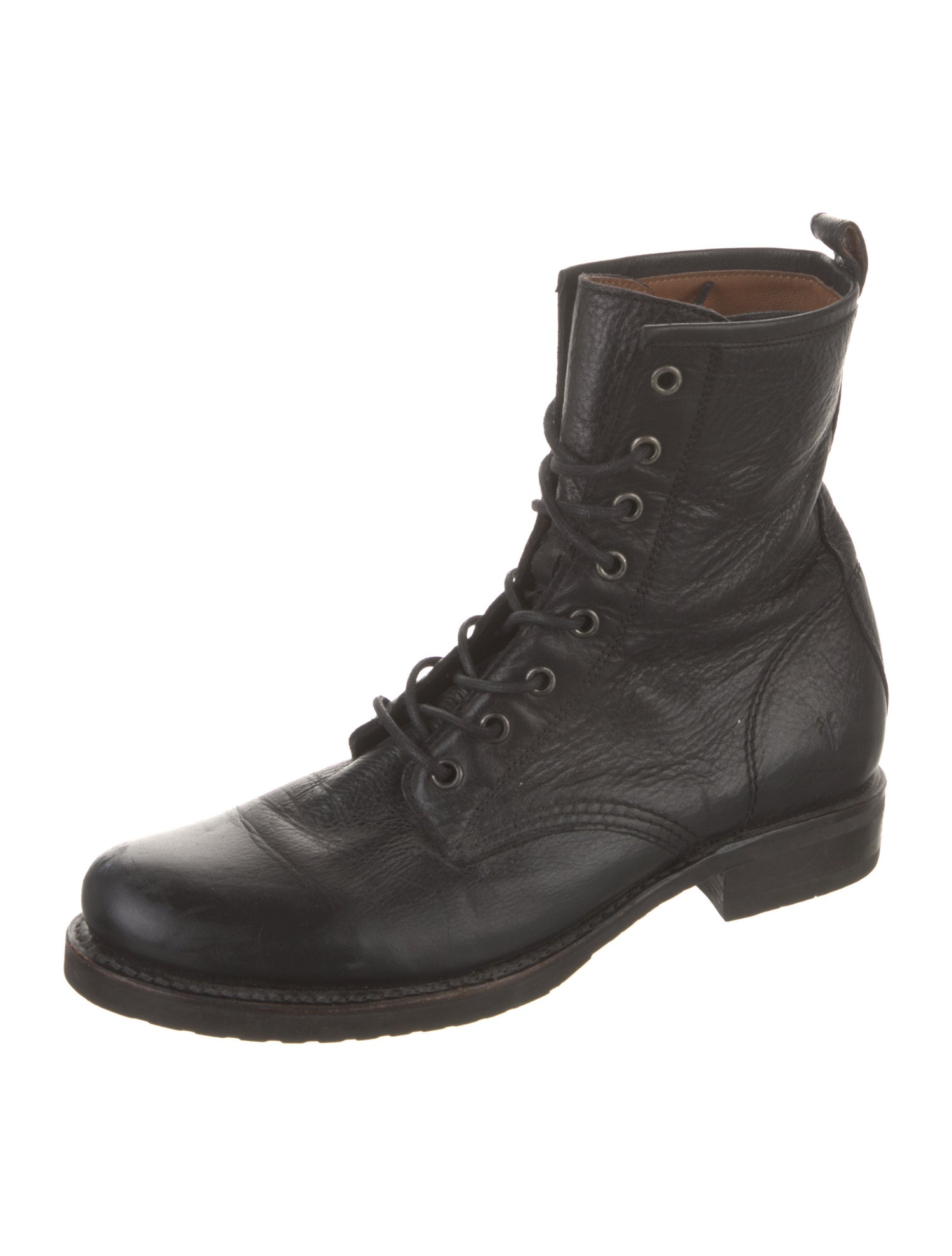 Frye Leather Combat Boots