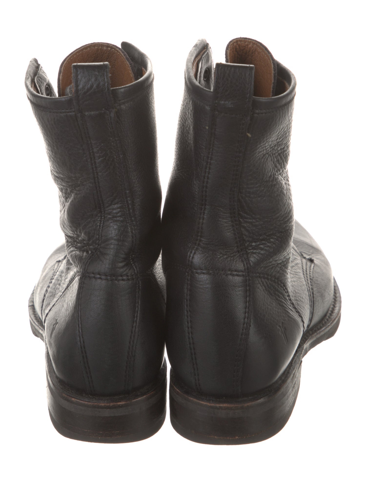 Frye Leather Combat Boots