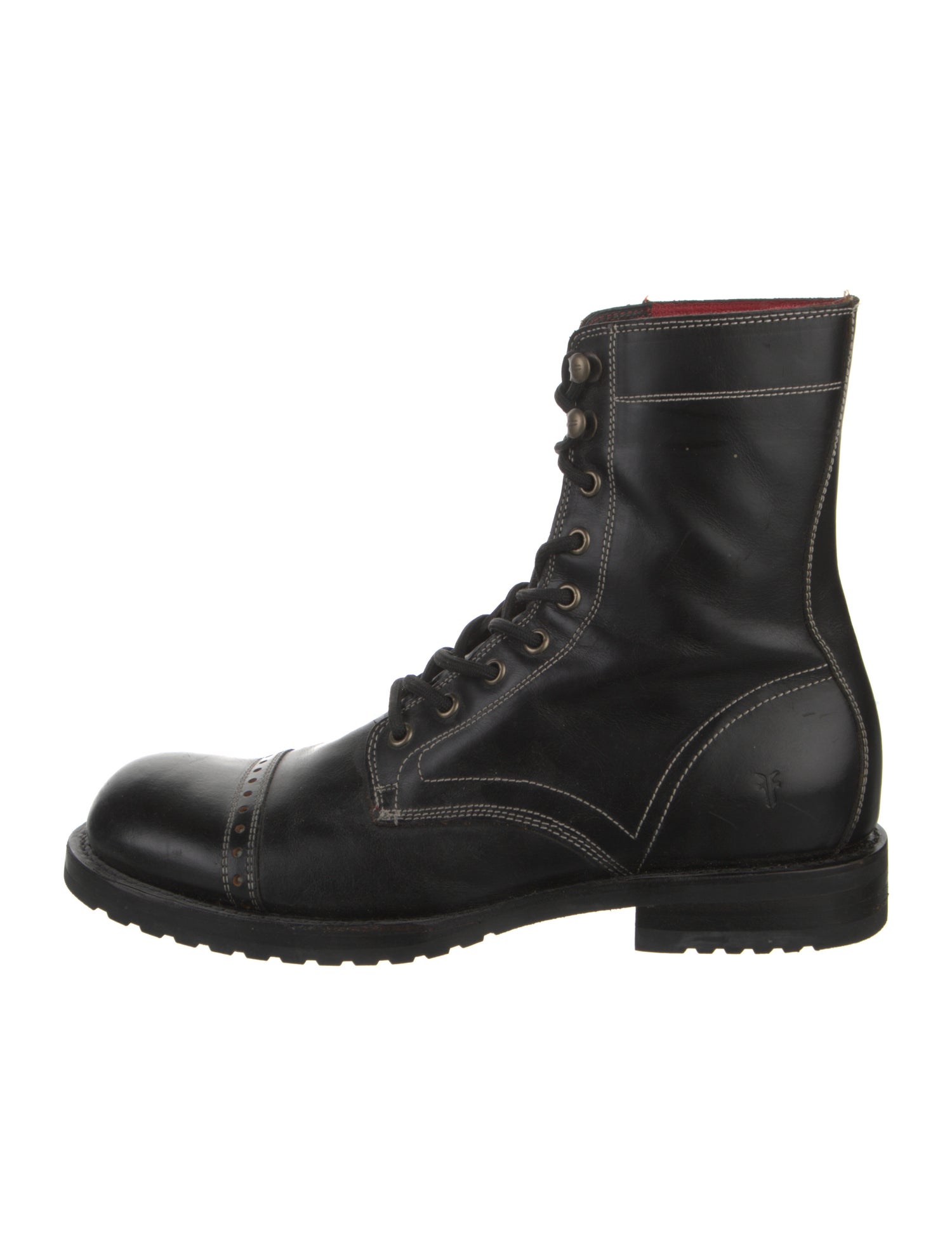 Frye Leather Combat Boots