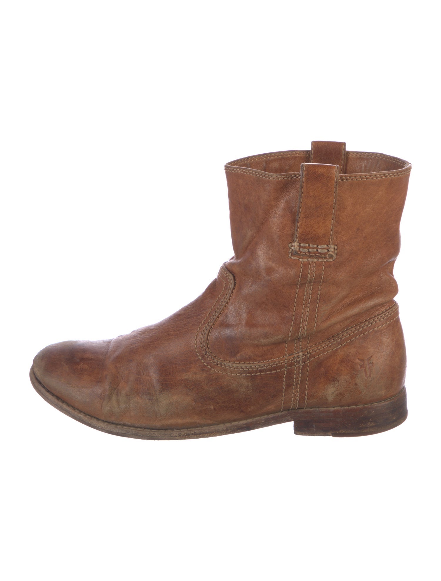 Frye Leather Distressed Accents Boots