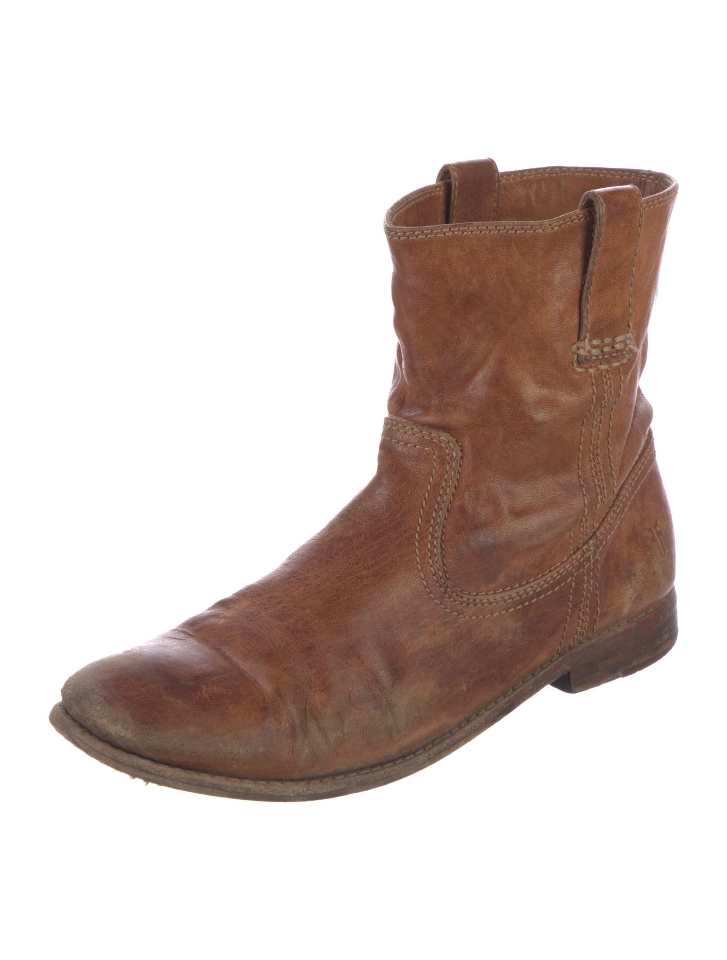 Frye Leather Distressed Accents Boots
