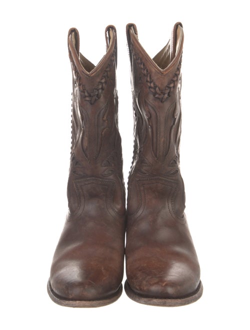 Frye Leather Patterned Western Boots