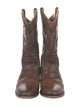 Frye Leather Patterned Western Boots