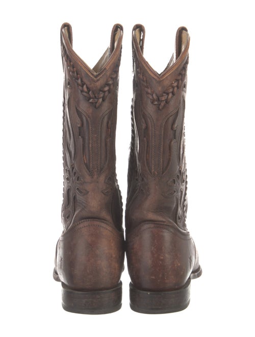 Frye Leather Patterned Western Boots