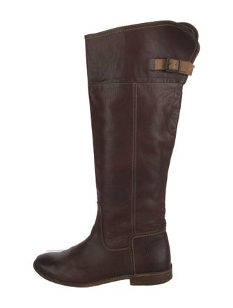 Frye Leather Whipstitch Trim Riding Boots