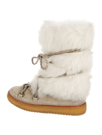 Frye Suede Colorblock Pattern Lace-Up Boots