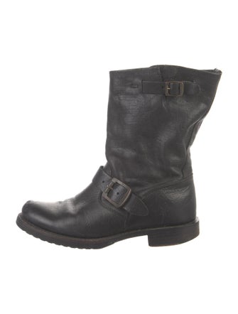 Frye Leather Moto Boots