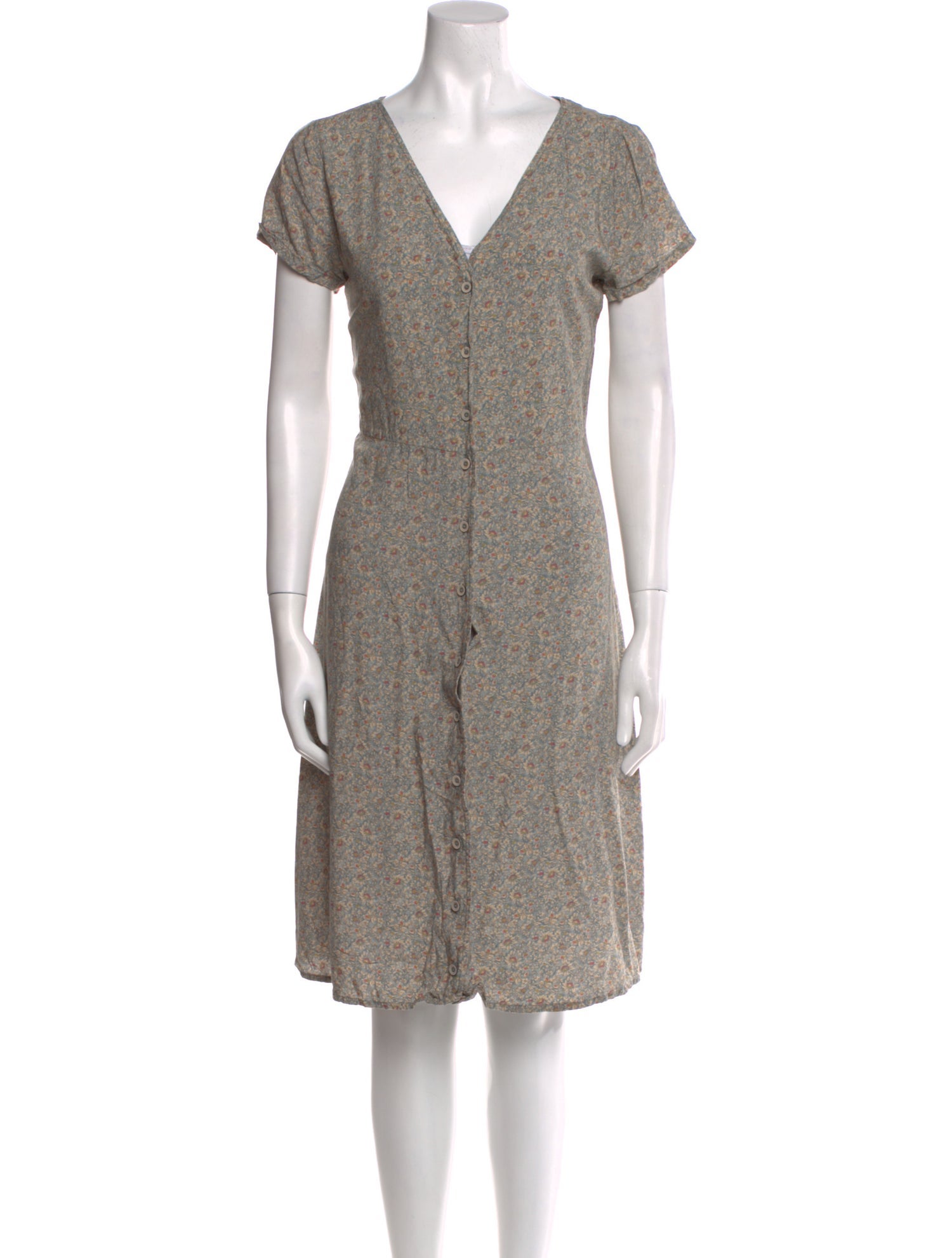 Frye Floral Print Knee-Length Dress