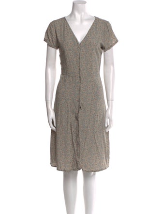 Frye Floral Print Knee-Length Dress
