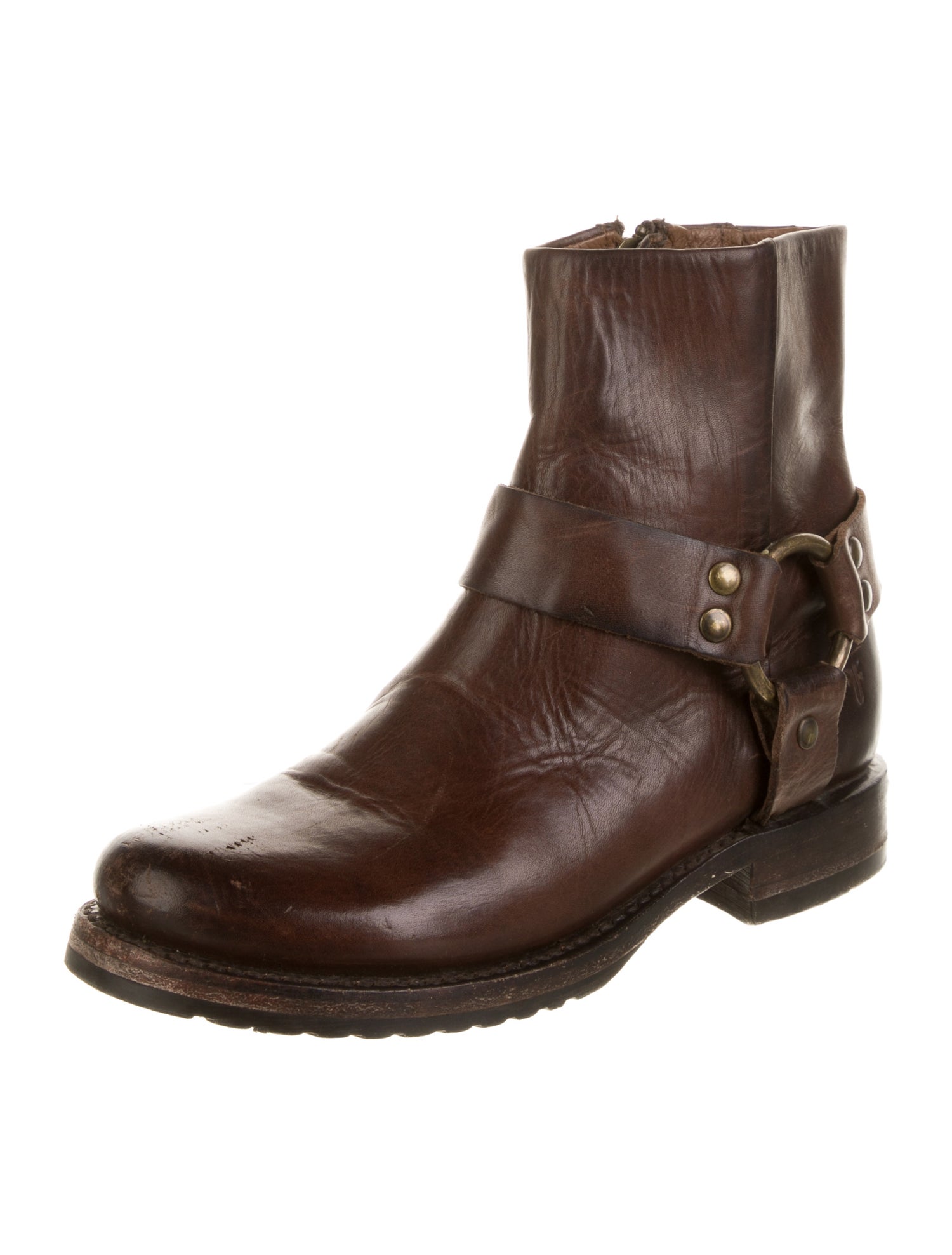 Frye Leather Moto Boots