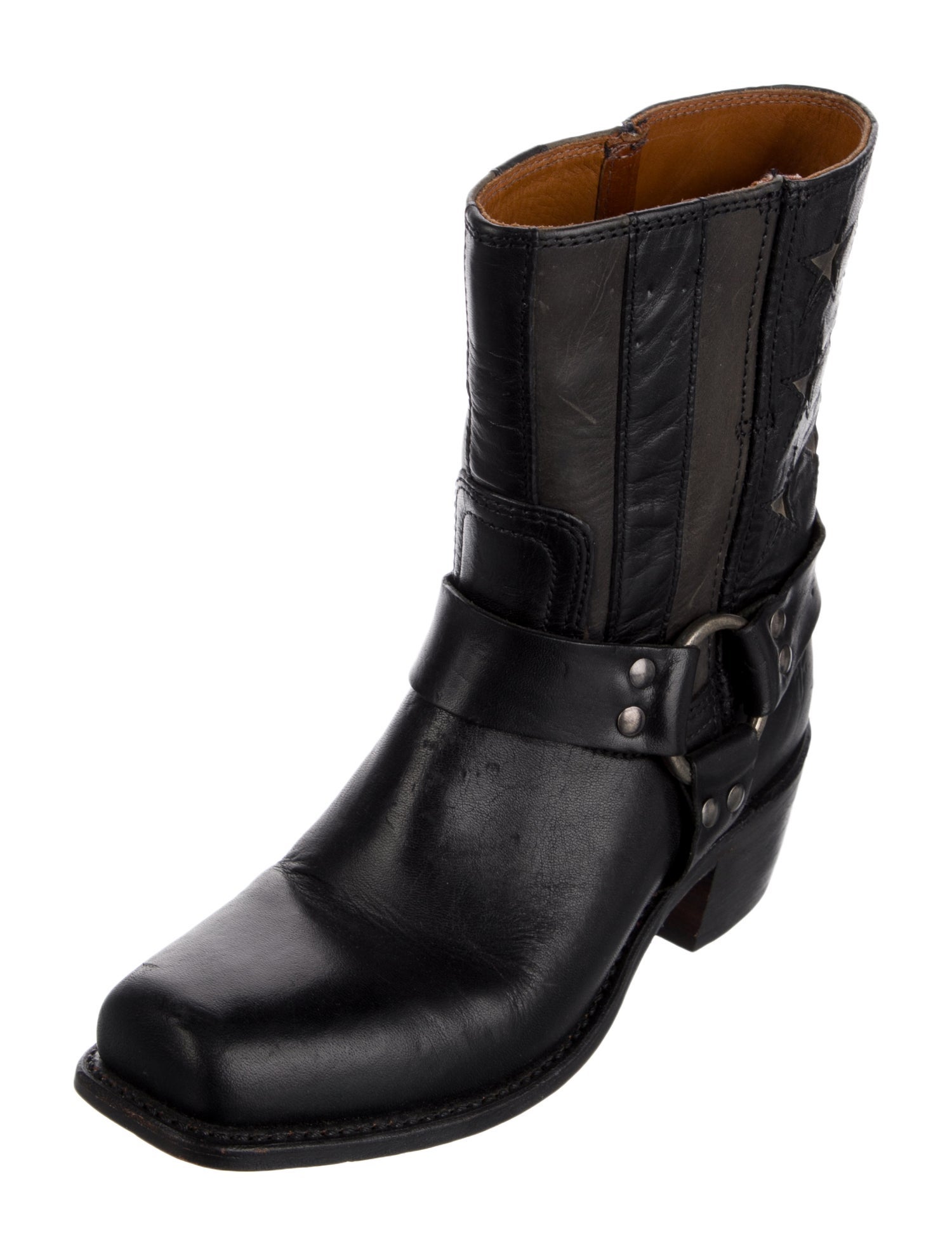 Frye Leather Moto Boots