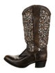 Frye Leather Patterned Western Boots