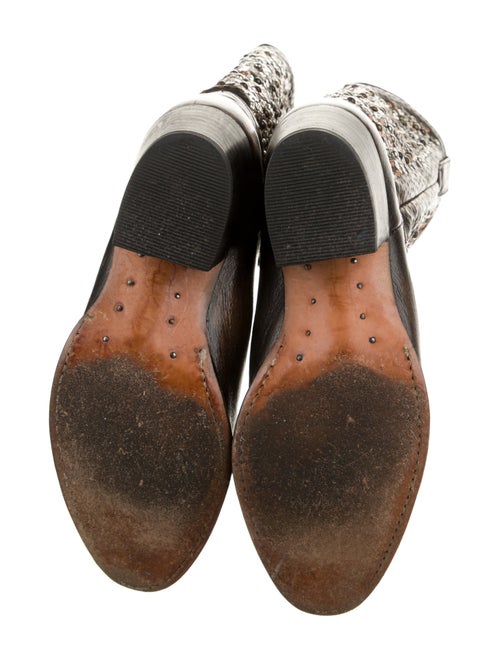 Frye Leather Patterned Western Boots