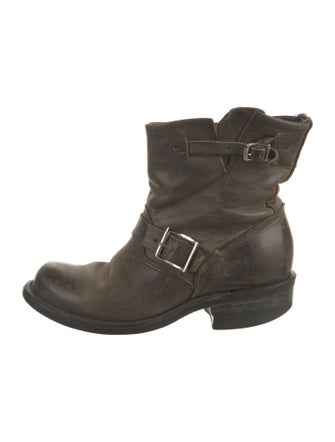 Frye Leather Moto Boots