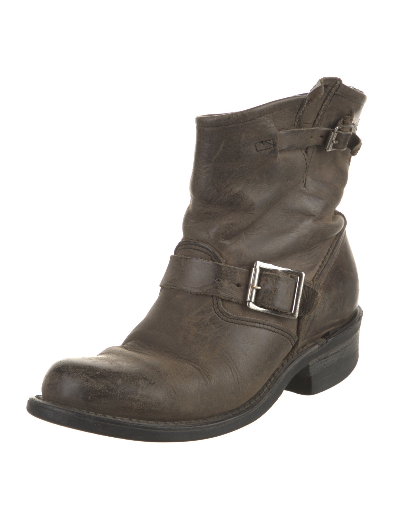 Frye Leather Moto Boots