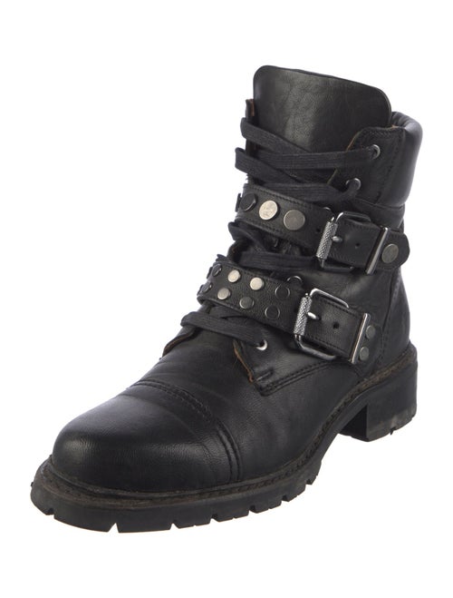 Frye Leather Combat Boots