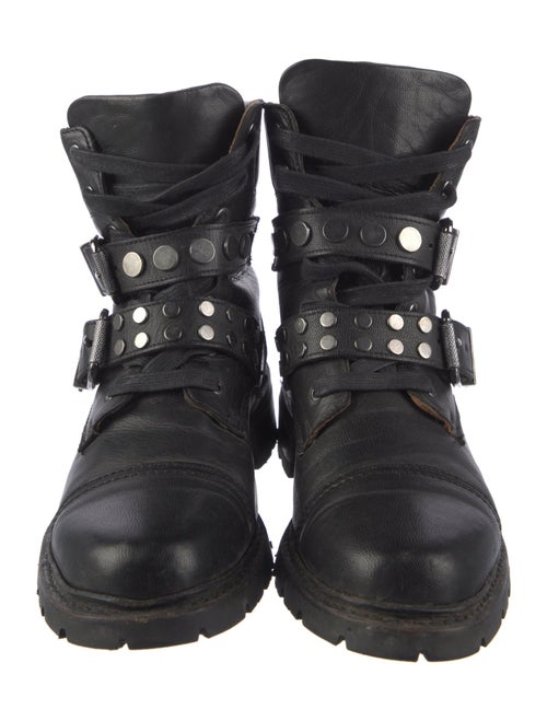 Frye Leather Combat Boots