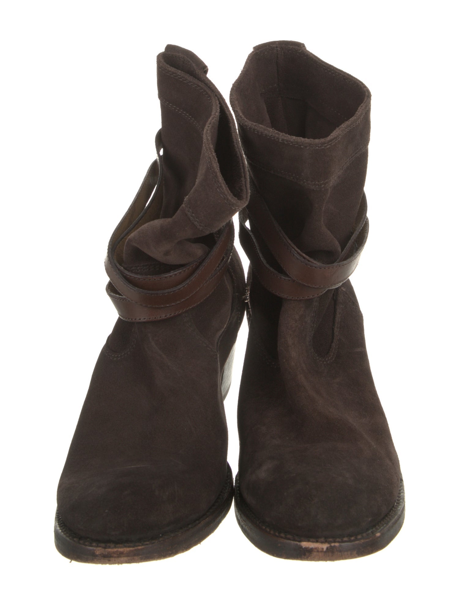 Frye Suede Moto Boots